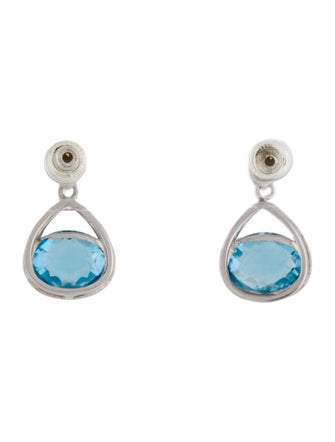 Earrings 14K Topaz Single Drop Earring