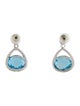 Earrings 14K Topaz Single Drop Earring