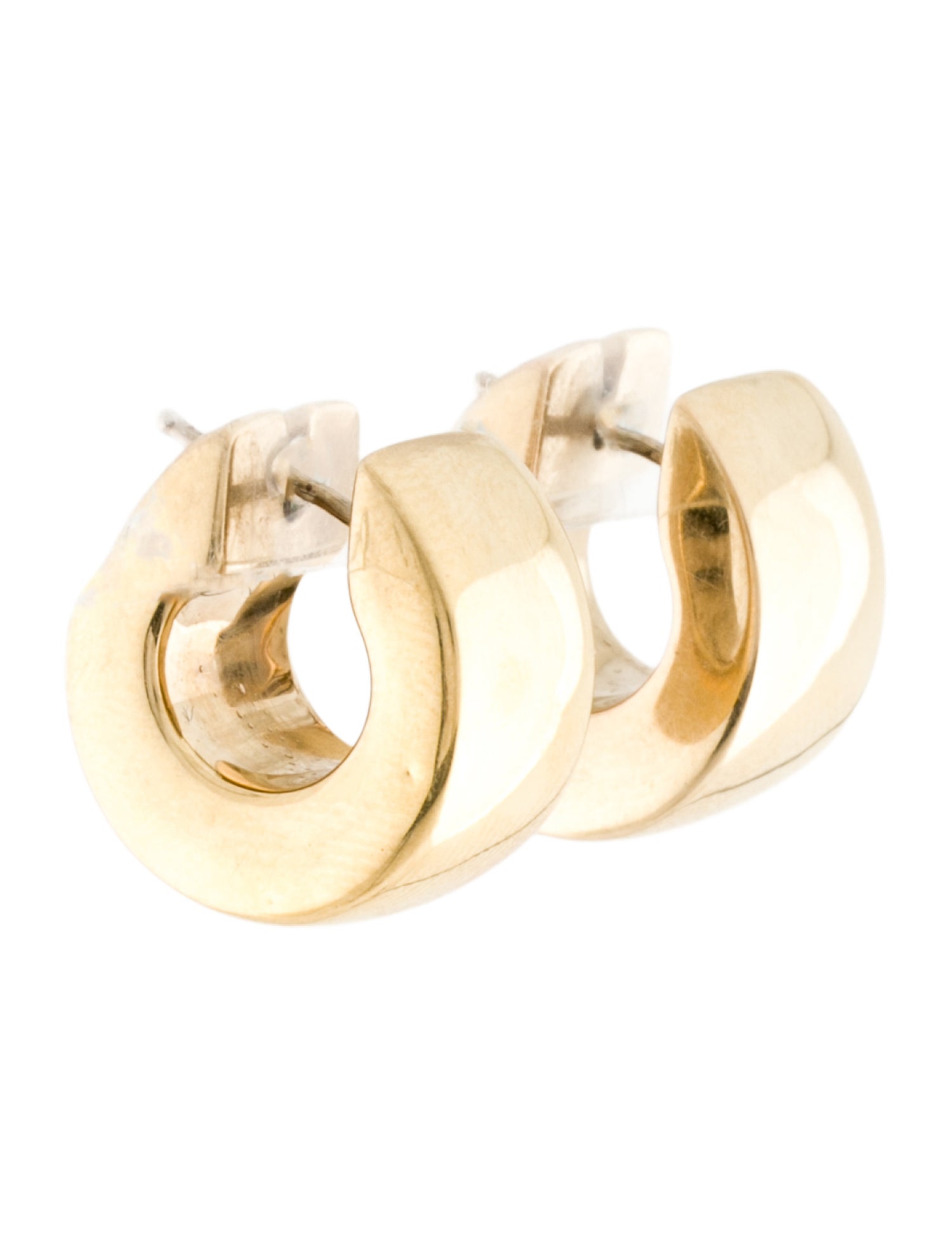 Earrings 14K Chunky Huggie Earrings
