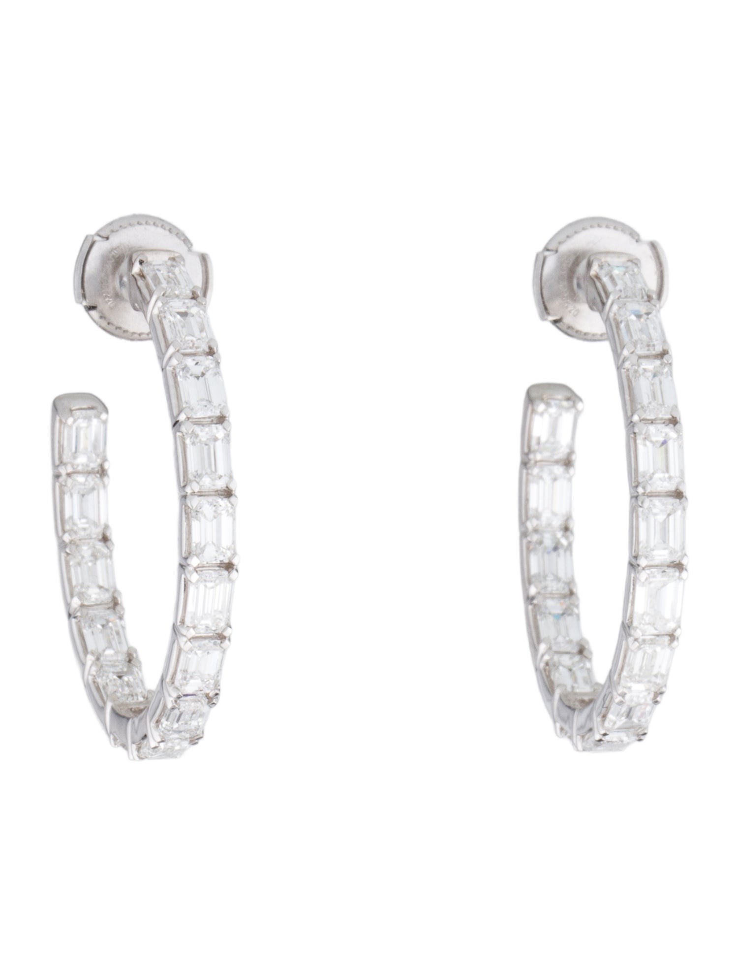 Earrings 14K 5.00ctw Lab-Grown Diamond Hoop