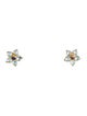 Earrings 14K 6.06ctw Topaz & Sapphire Stud Earrings
