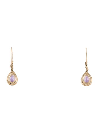 Earrings Alwand Vahan 14K 1.76ctw Amethyst & Diamond Drop Earrings