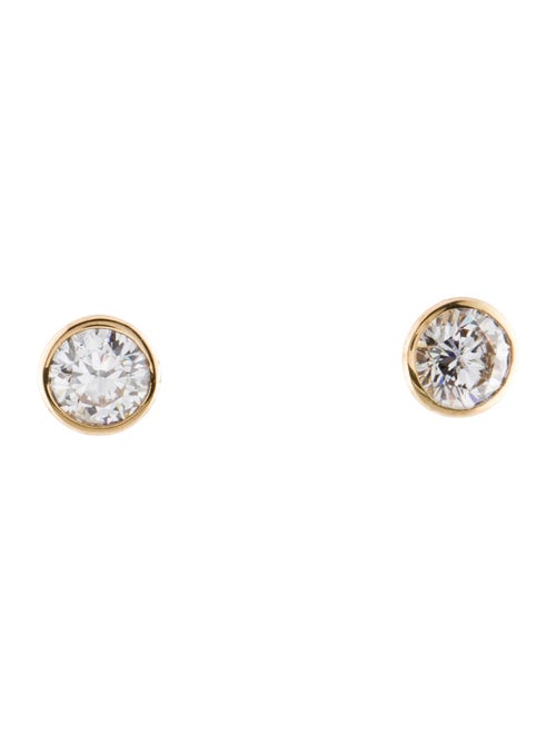 Earrings 18K 1.04ctw Diamond Double Stud Earrings