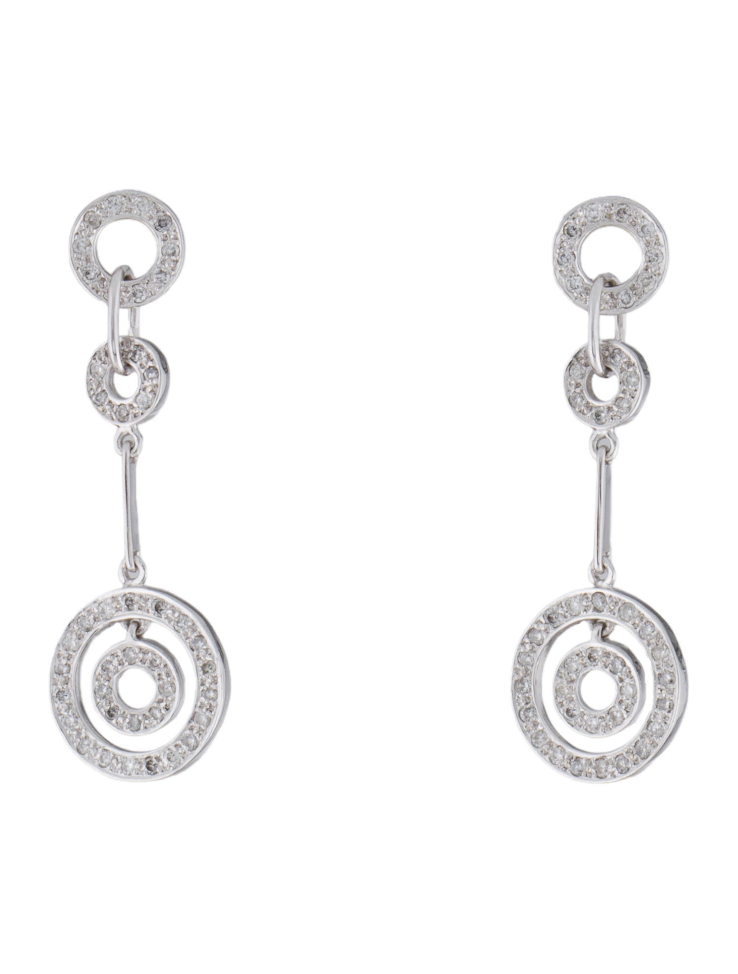Earrings 18K Diamond Drop Earrings