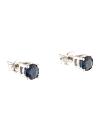 Earrings 14K 1.08ctw Sapphire Stud Earrings