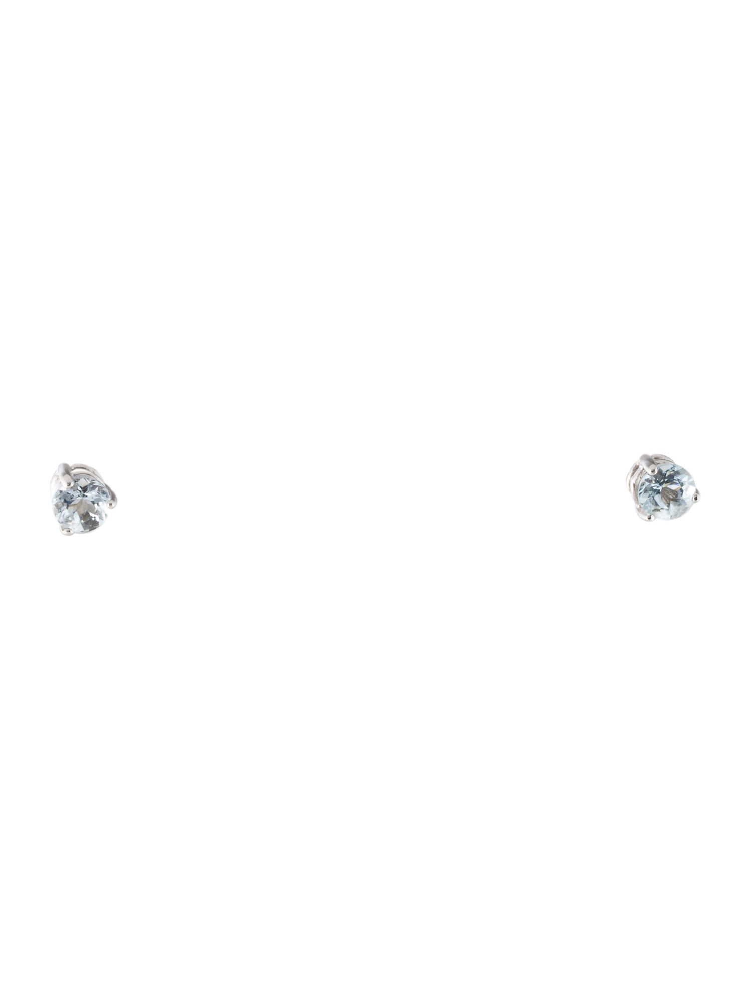 Earrings 14K Aquamarine Stud