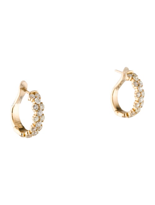 Earrings 14K 2.14ctw Diamond Hoop Earrings