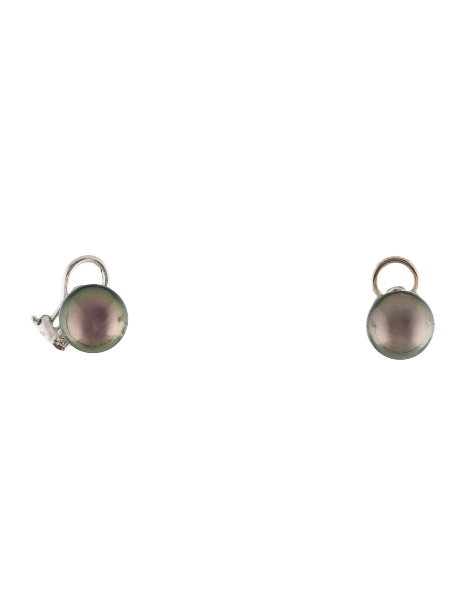 Earrings 14K Pearl & Diamond Earclip Earrings