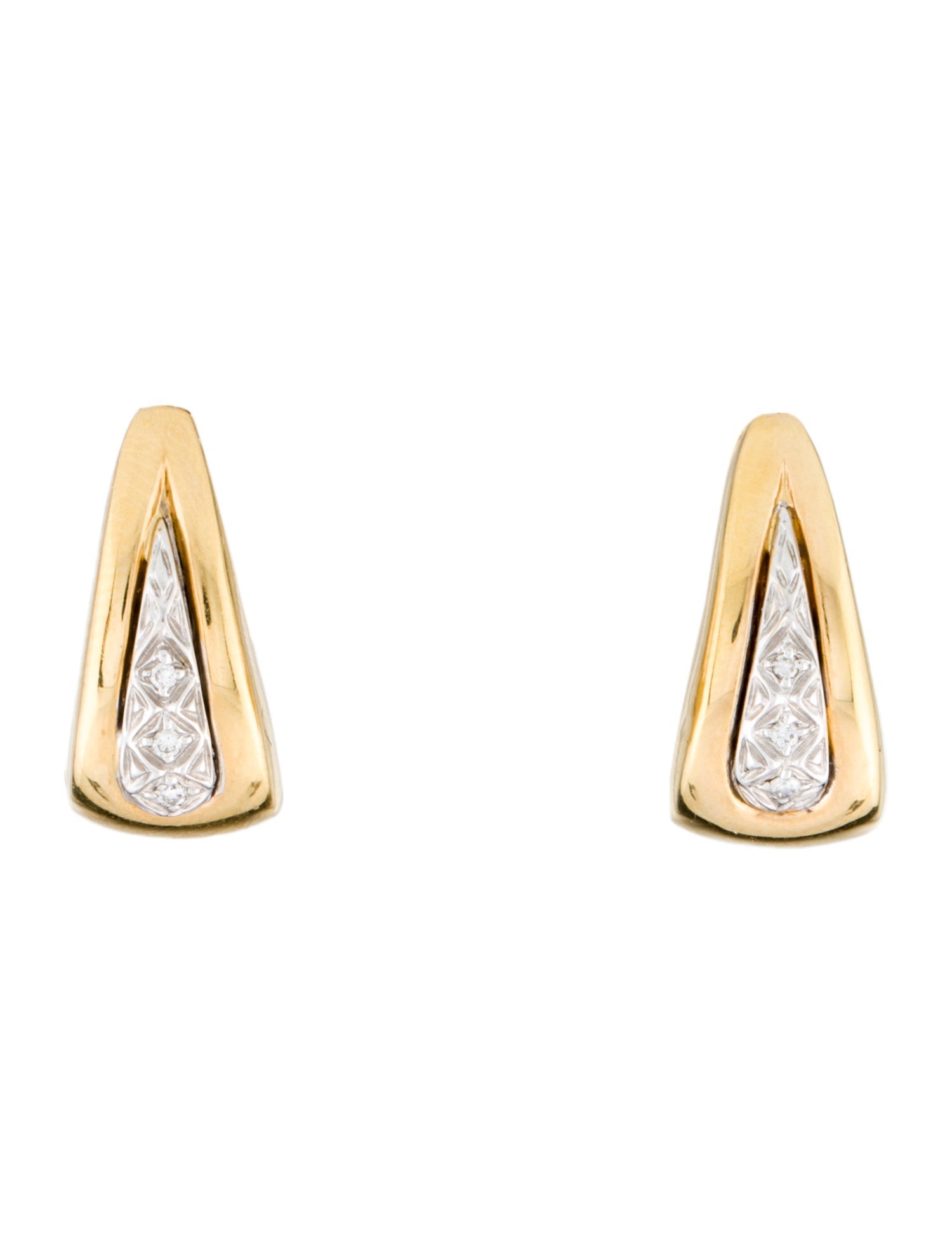 Earrings 14K Diamond Huggie