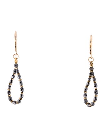 Earrings 14K Diamond Drop Earrings