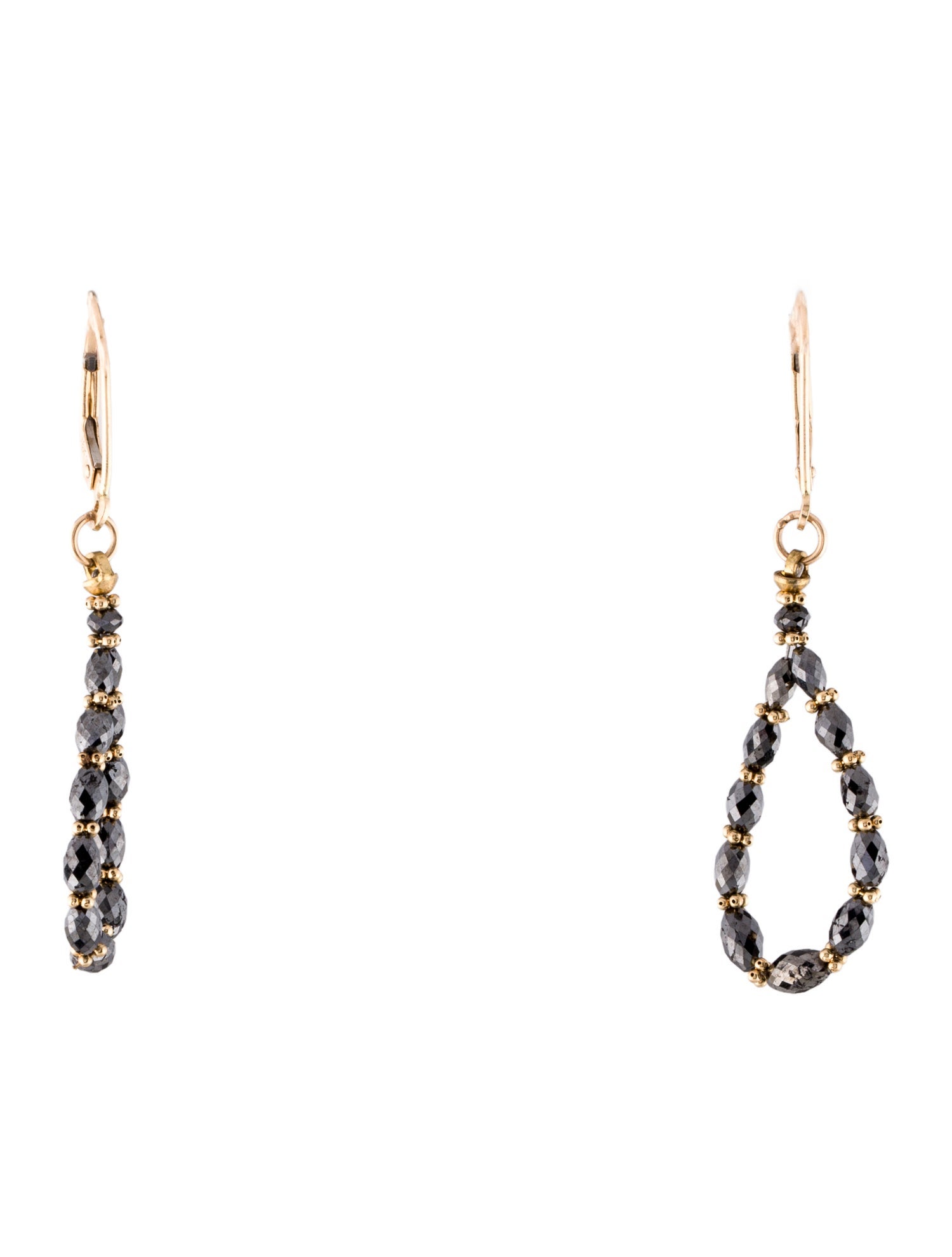 Earrings 14K Diamond Drop Earrings