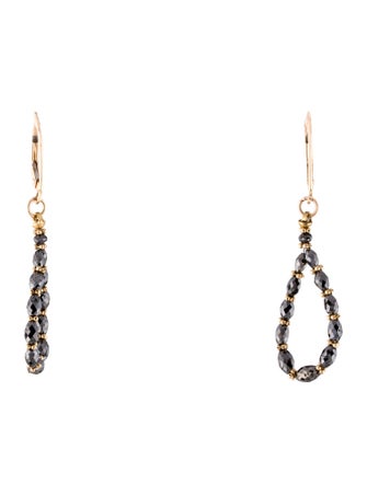 Earrings 14K Diamond Drop Earrings