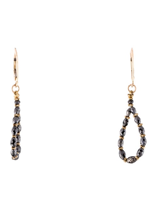 Earrings 14K Diamond Drop Earrings