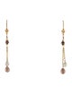 Earrings 14K Diamond Bead Drop Earrings