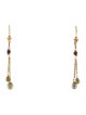 Earrings 14K Diamond Bead Drop Earrings