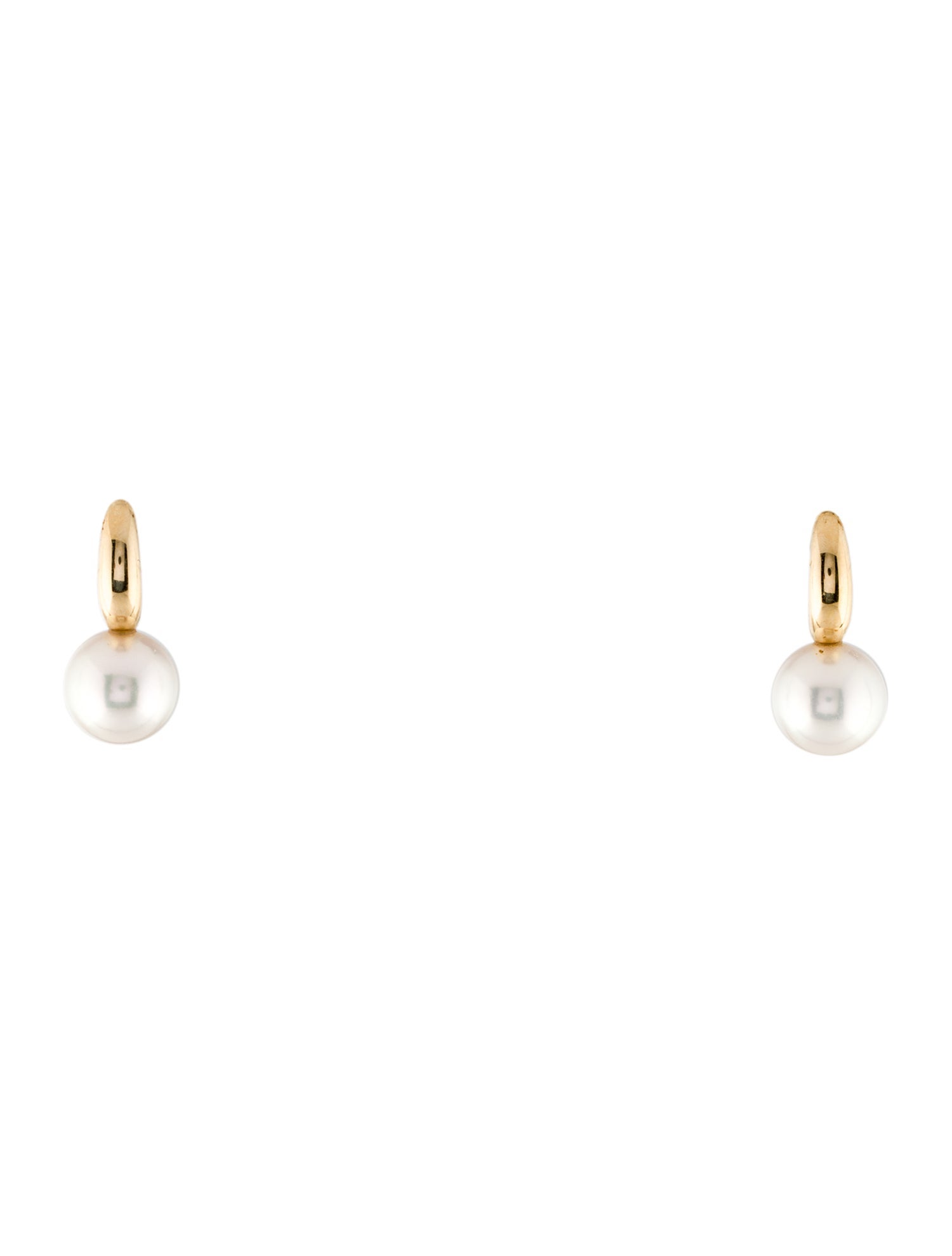 Earrings 18K Pearl Drop Earrings