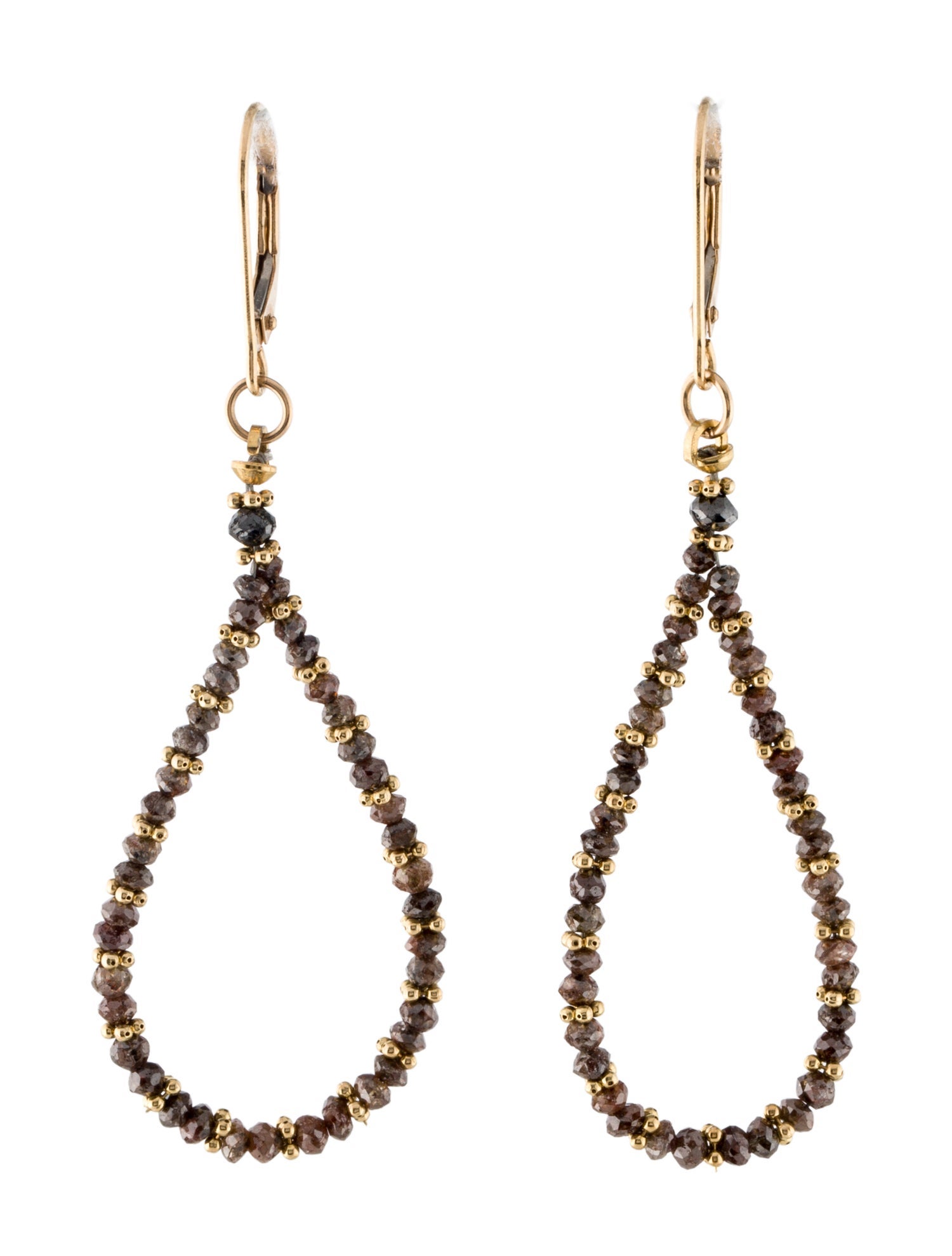 Earrings 14K Diamond Drop Earrings