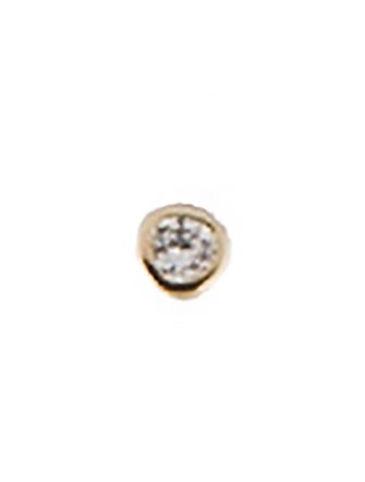 Earrings 14K Diamond Single Stud Earring