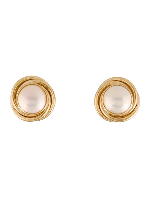 Earrings 14K Pearl Earclips Earrings