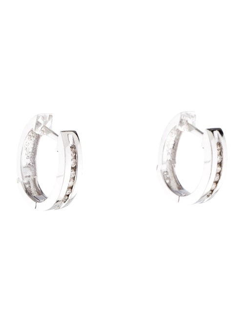Earrings 10K Diamond Huggie Earrings