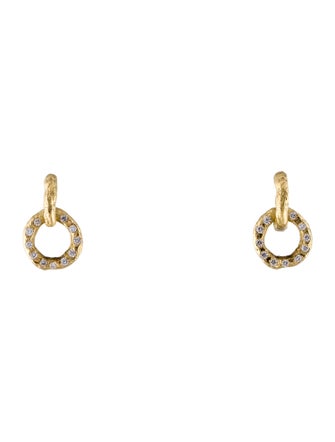 Earrings 18K Diamond Drop Earclips