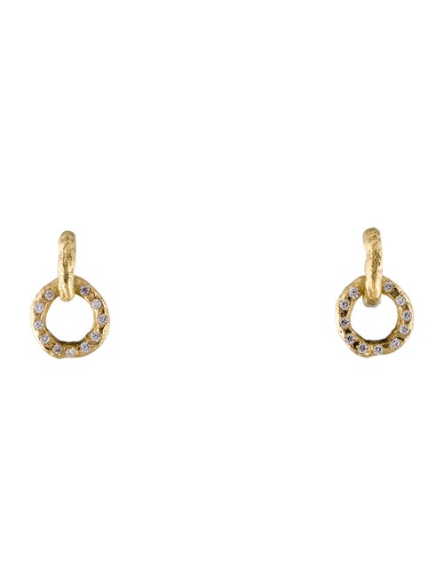 Earrings 18K Diamond Drop Earclips