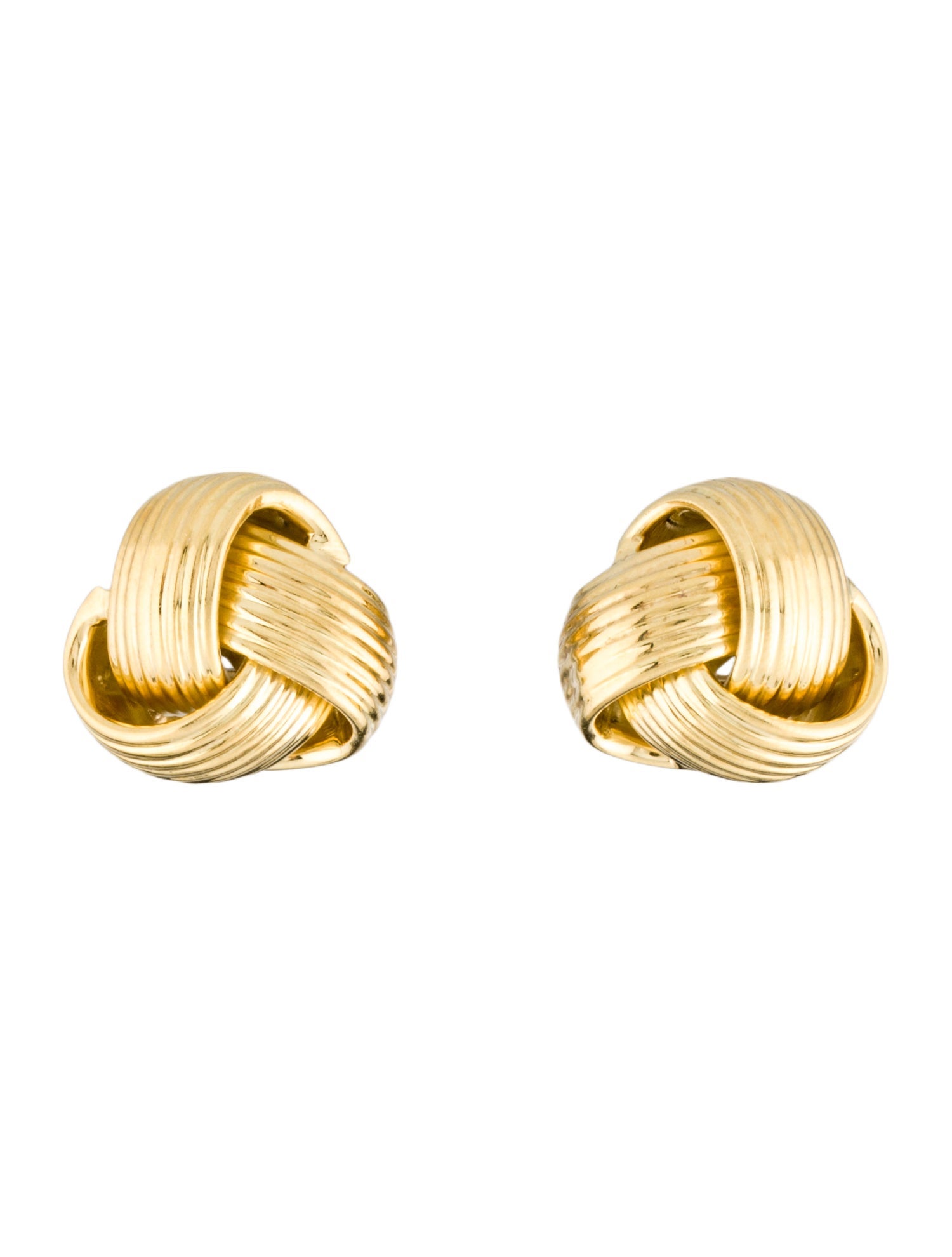 Earrings 18K Knot Earclip Stud