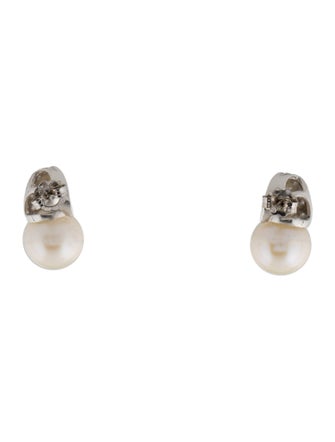 Earrings 14K Pearl & Diamond Earrings