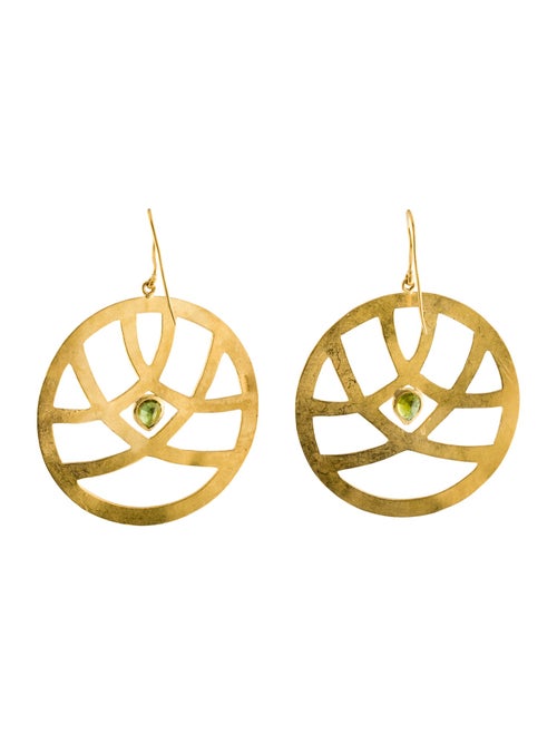 Earrings 22K Tourmaline Drop Earrings