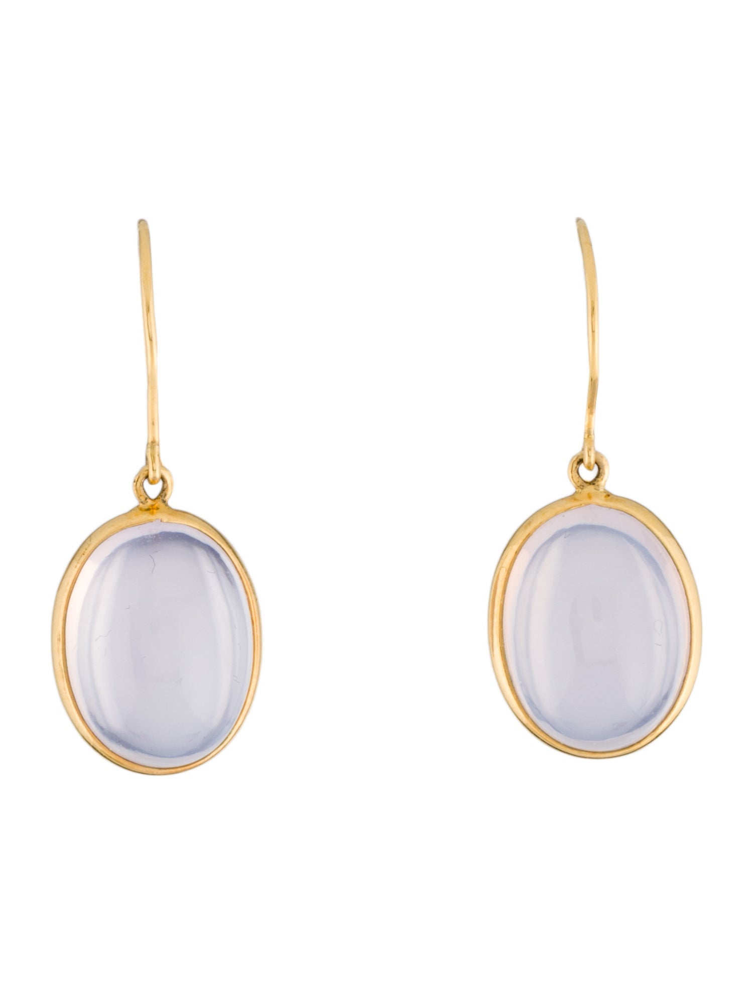 Earrings 18K 20.77ctw Chalcedony Drop Earrings