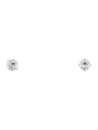 Earrings 14K 5.00ctw Lab-Grown Diamond Solitaire Stud Earrings