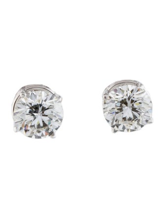 Earrings 14K 1.78ctw Lab-Grown Diamond Solitaire Stud Earrings