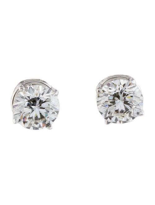 Earrings 14K 1.78ctw Lab-Grown Diamond Solitaire Stud Earrings