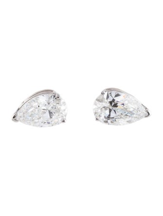 Earrings 14K 2.16ctw Lab-Grown Diamond Solitaire Stud Earrings