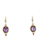 Earrings 14K Amethyst Drop Earrings