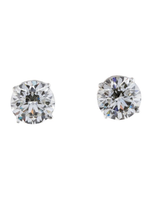 Earrings 14K 3.51ctw Lab-Grown Diamond Solitaire Stud Earrings