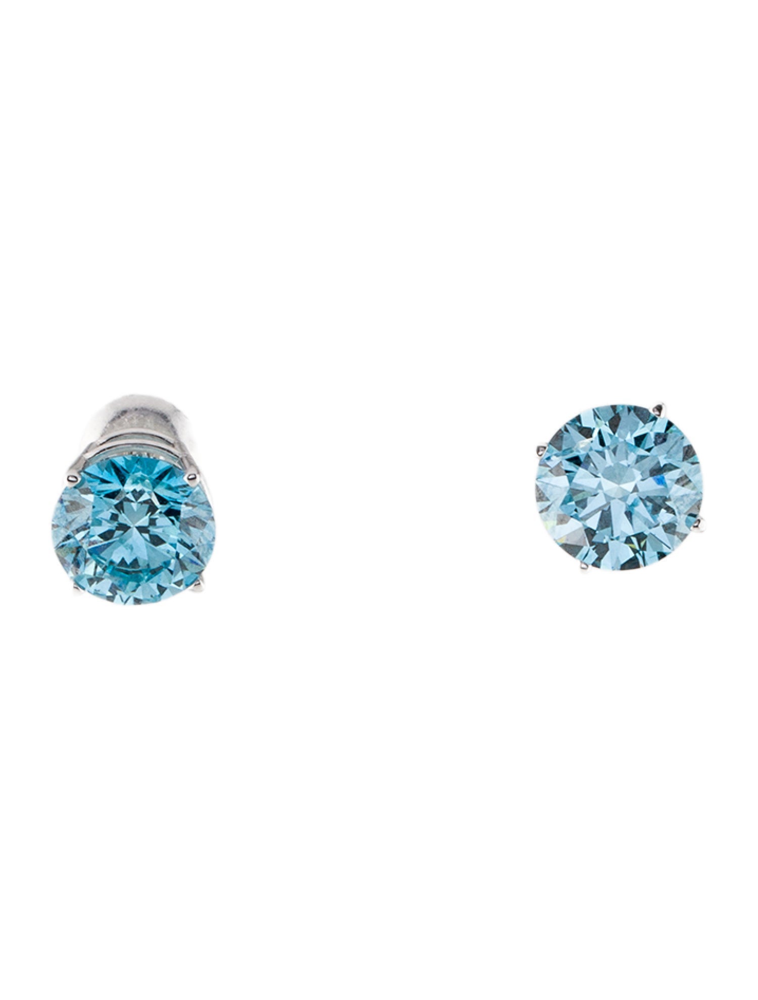 Earrings 14K 4.88ctw Lab-Grown Diamond Solitaire Studs