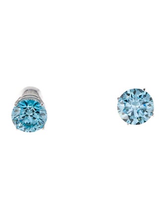 Earrings 14K 4.88ctw Lab-Grown Diamond Solitaire Studs