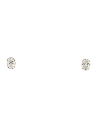 Earrings 14K 2.50ctw Lab-Grown Diamond Solitaire Stud Earrings