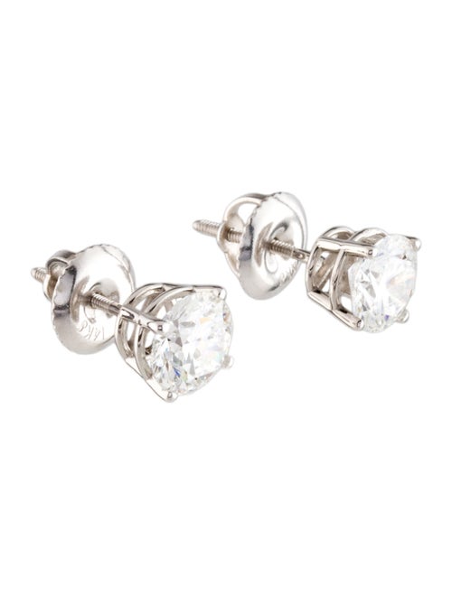 Earrings 14K 1.50ctw Lab-Grown Diamond Solitaire Stud Earrings