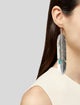 Earrings Ben Begay Turquoise Feather Drop Earrings