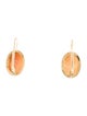 Earrings 14K Shell Cameo Drop Earrings