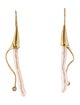Earrings 18K Pearl & Diamond Drop Earrings