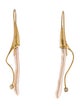 Earrings 18K Pearl & Diamond Drop Earrings