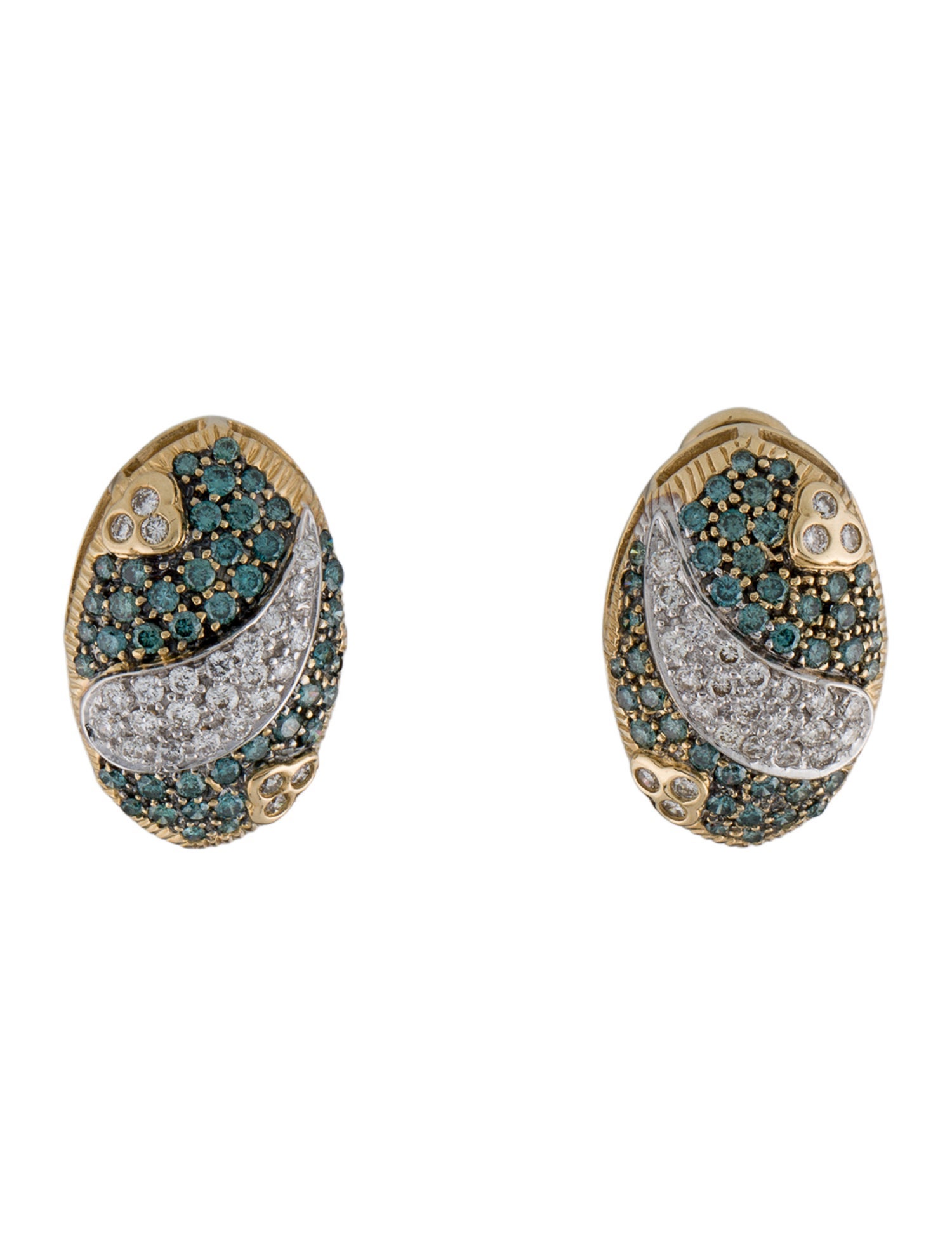 Earrings 14K 2.16ctw Diamond Earclip