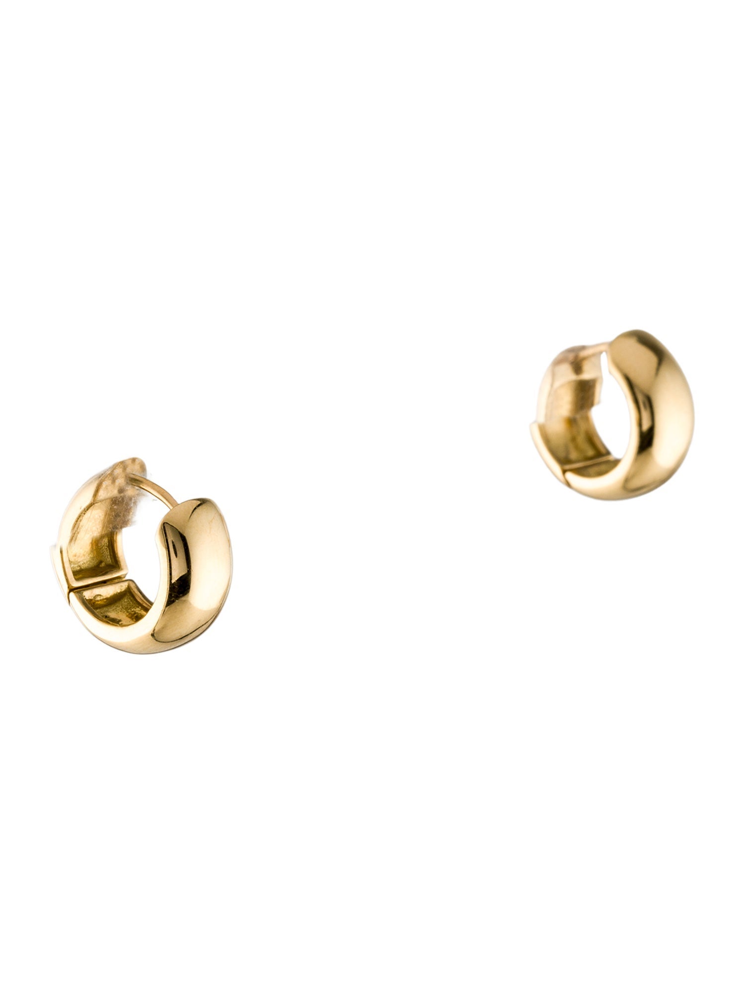 Earrings 18K Chunky Huggie Hoop