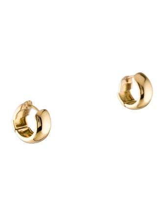 Earrings 18K Chunky Huggie Hoop Earrings