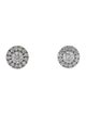 Earrings 14K 1.09ctw Diamond Halo Stud Earrings