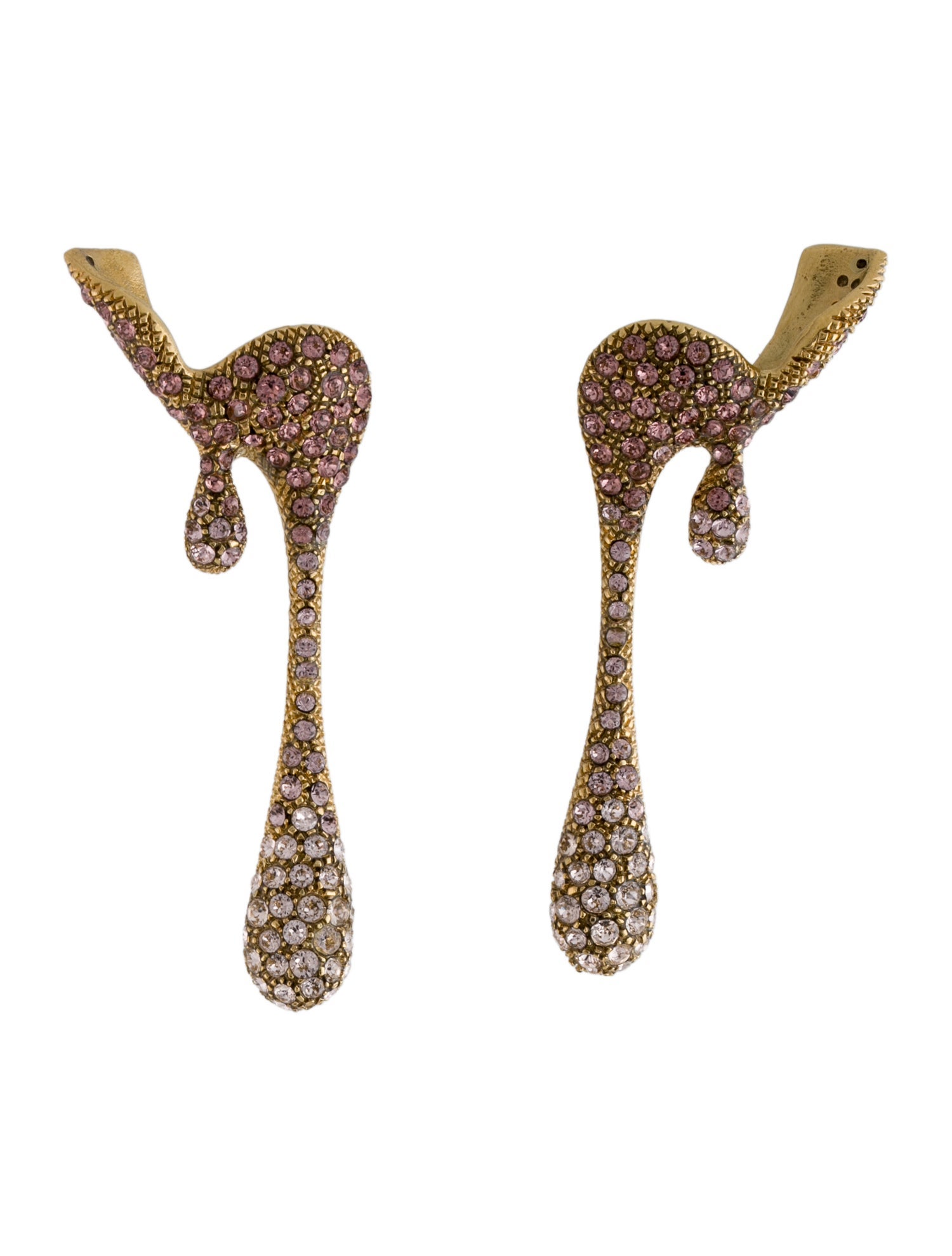 Earrings Rod Almayate Crystal Drop