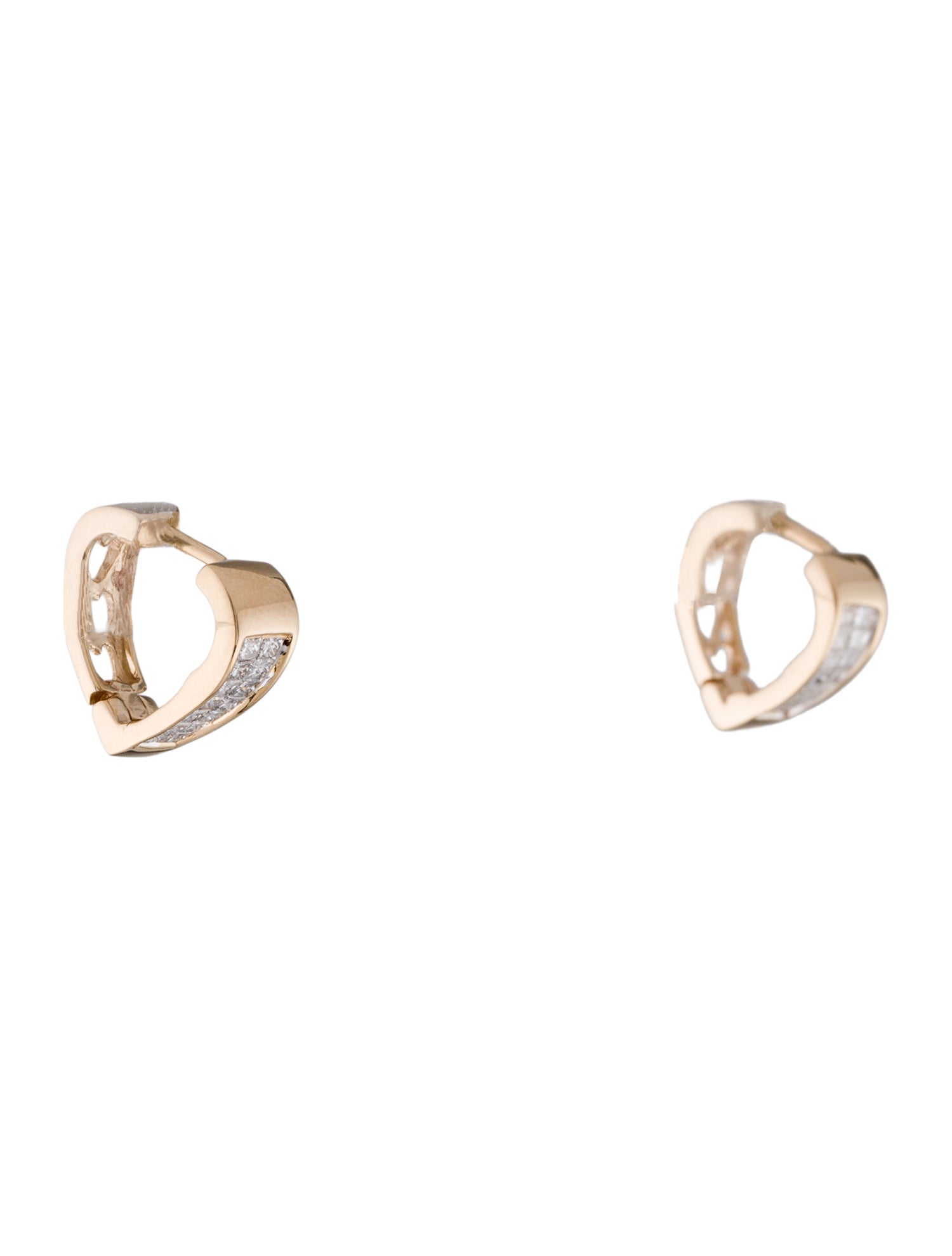 Earrings 14K Diamond Huggie Earrings
